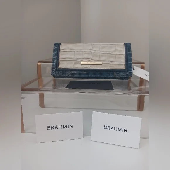 NWT Brahmin - Ady Wallet Mindful Grey Acoustic Wallet - Picture 3 of 10